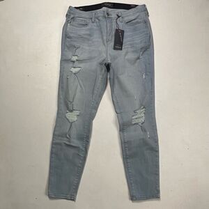 NWT Torrid Premium Light Distressed Sky High Skinny Jeans Size 18R